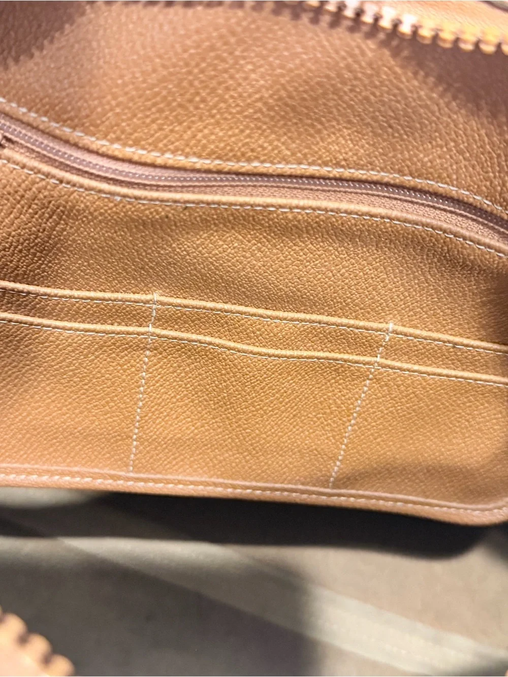 Dooney & Bourke Tan Pebbled Leather Satchel
